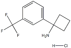 1-(3-(三氟甲基)苯基)环丁胺盐酸盐 结构式