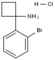 1-(2-溴苯基)环丁胺盐酸盐 结构式