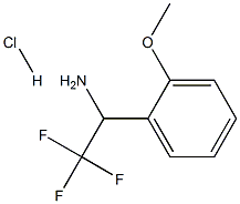 2,2,2-三氟-1-(2-甲氧基苯基)乙胺盐酸盐 结构式