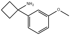 1-(3-甲氧苯基)环丁烷-1-胺盐酸盐 结构式