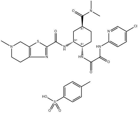甲磺酸依度沙班 结构式