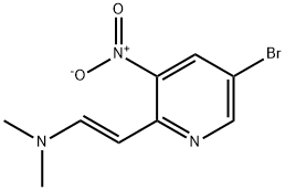 (E)-2-(5-溴-3-硝基吡啶-2-基)-N,N-二甲基乙烯-1-胺 结构式
