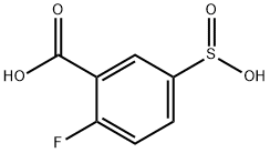 2-氟-5-亚磺基苯甲酸 结构式