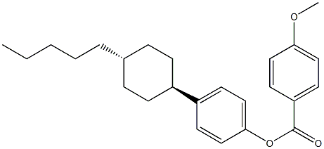 4-甲氧基苯甲酸 4-(反式-4-戊基环己基)苯基酯 结构式