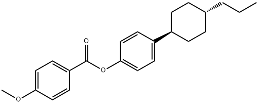 4-甲氧基苯甲酸 4-(反式-4-丙基环己基)苯基酯 结构式