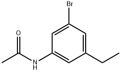 N-(3-溴-5-乙基苯基)乙酰胺 结构式