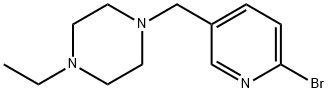 1-[(6-溴-3-吡啶基)甲基]-4-乙基-哌嗪 结构式