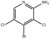 4-溴-3,5-二氯吡啶-2-胺 结构式