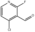 4-氯-2-氟-3-吡啶甲醛 结构式