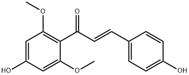 4,4'-二羟基-2',6'-二甲氧基查尔酮 结构式