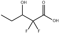 2,2-DIFLUORO-3-HYDROXYPENTANOIC ACID 结构式