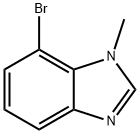 7-溴-1-甲基苯并咪唑 结构式