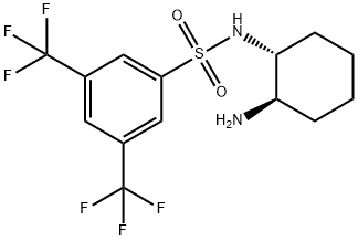 N-[(1R,2R)-2-氨基环己基]-3,5-双(三氟甲基)苯亚磺酰胺 结构式