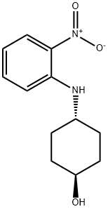 反式-4-[(2-硝基苯基)氨基]环己醇 结构式
