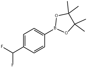 4-(二氟甲基)苯硼酸频哪醇酯 结构式