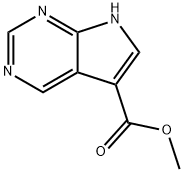 7H-吡咯并[2,3-D]嘧啶-5-甲酸甲酯 结构式