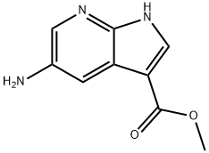 5-氨基-7-氮杂吲哚-3-甲酸甲酯 结构式