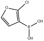 2-氯呋喃-3-硼酸 结构式