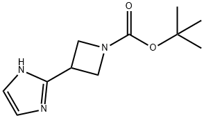 1-BOC-3-(1H-咪唑基-2-基)氮杂环丁烷 结构式