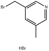 3-(溴甲基)-5-甲基吡啶氢溴酸盐 结构式