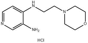 N4-(2-吗啉乙酯)吡啶-3,4-二胺盐酸盐 结构式