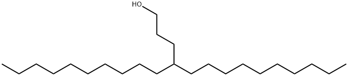 4-癸基十四醇 结构式