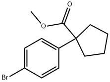 METHYL 1-(4-BROMOPHENYL)CYCLOPENTANE-1-CARBOXYLATE 结构式