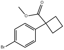 1-(4-溴苯基)环丁烷-1-羧酸甲酯 结构式