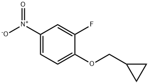 1-(CyclopropylMethoxy)-2-fluoro-4-nitrobenzene 结构式