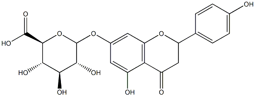 Naringenin-7-O-glucuronide 结构式