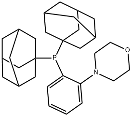 N-[2-二(1-金刚烷)磷苯基]吗啉 结构式