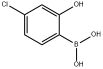 2-羟基-4-氯苯硼酸 结构式