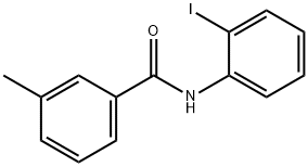 N-(2-碘苯基)-3-甲基苯甲酰胺 结构式