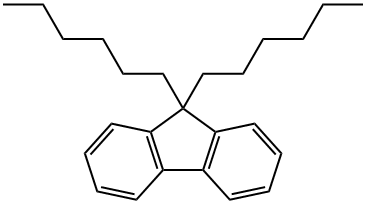 9,9-二己基芴 结构式