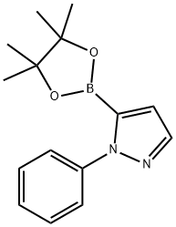1-苯基-吡唑-5-硼酸频那醇酯 结构式