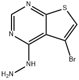 5-BroMo-4-hydrazinylthieno[2,3-d]pyriMidine 结构式