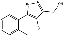 3-邻甲基苯基-4-溴-5-羟甲基-1H-吡唑 结构式