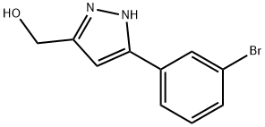 3-间溴苯基-5-羟甲基-1H-吡唑 结构式