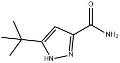3-叔丁基-1H-吡唑-5-甲酰胺 结构式