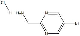 (5-溴嘧啶-2-基)甲胺盐酸盐 结构式