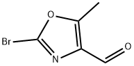 2-溴-5-甲基恶唑-4-甲醛 结构式