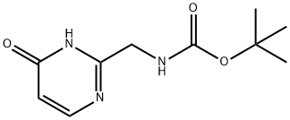 2-(N-BOC-胺甲基)嘧啶-4(5H)酮 结构式