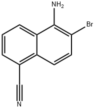 5-氨基-6-溴-萘-1-甲腈 结构式