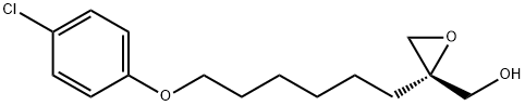 OxiraneMethanol, 2-[6-(4-chlorophenoxy)hexyl]-, (2S)- 结构式