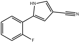 5-(2-氟苯基)-1H-吡咯-3-甲腈 结构式
