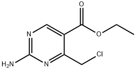 2-AMino-4-chloroMethyl-pyriMidine-5-carboxylic acid ethyl ester 结构式