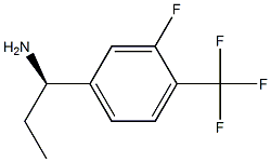 (R)-1-(3-氟-4-(三氟甲基)苯基)丙烷-1-胺 结构式