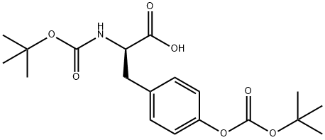 N,O-双BOC-D-酪氨酸 结构式