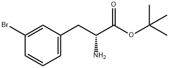 (R)-3-溴苯丙氨酸叔丁酯 结构式