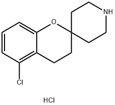 5-氯螺[色满-2,4'-哌啶]盐酸盐 结构式